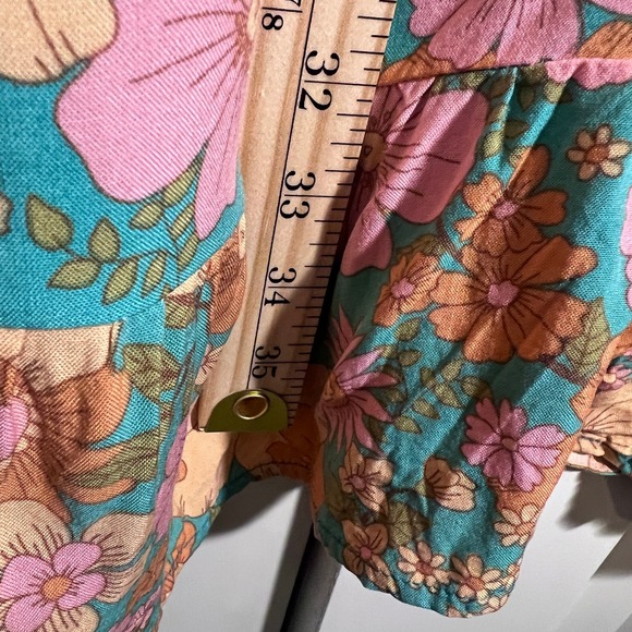 Petal & Pup Jefree Retro Floral Print Midi Dress, Women's US Size 10 - Picture 15 of 15